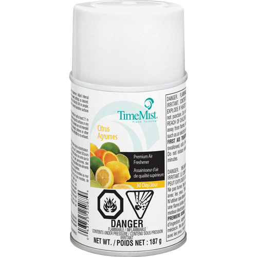 Purificateur dair industriel TimeMist, Agrumes, Canette a&eacute;rosol/Cartouche Les Fournitures Industrielles Méga