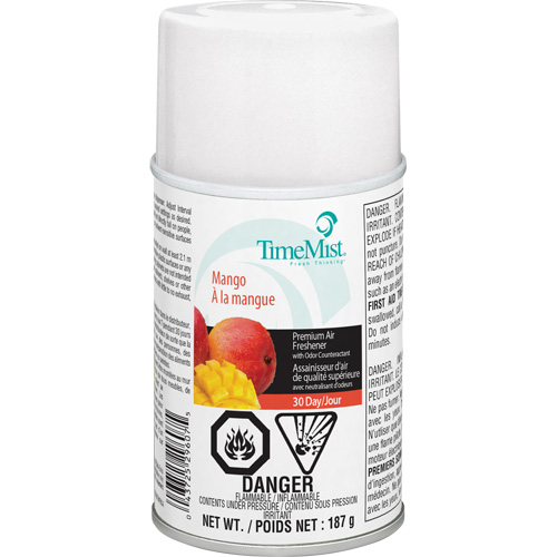 Purificateur dair industriel TimeMist, Mangue, Canette a&eacute;rosol/Cartouche Les Fournitures Industrielles Méga