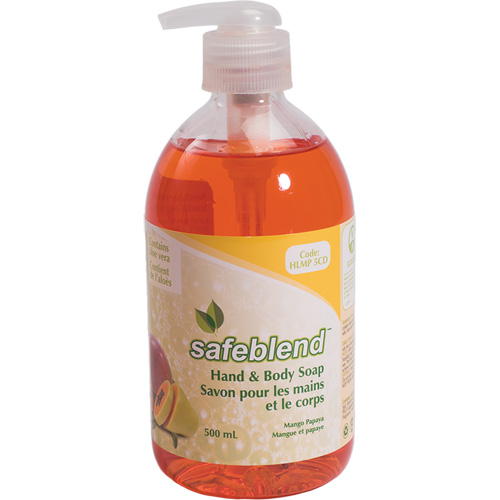 Savon pour les mains & le corps, 500 ml, Mangue papaye, Bouteille Les Fournitures Industrielles Méga