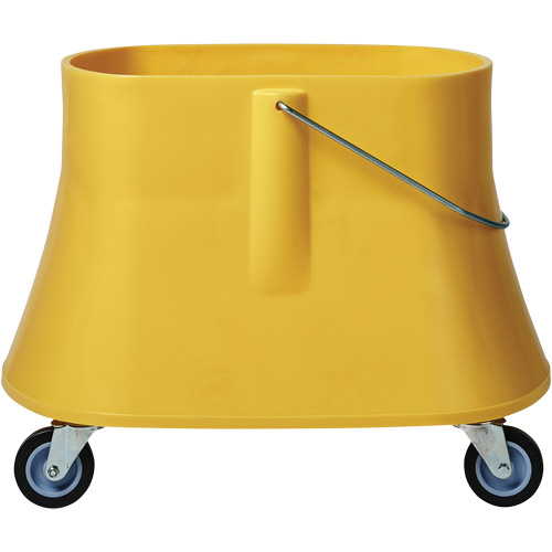 Seau pour vadrouille Champ, Capacit&eacute; de 10 gal. US (40 pintes), Jaune Les Fournitures Industrielles Méga