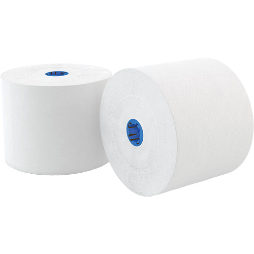 Papier hygi&eacute;nique Pro Signature, Rouleau Haute capacit&eacute;, 2 Pli, 700 Feuilles/Rouleu, Longueur 218', Blanc Les Fournitures Industrielles Méga