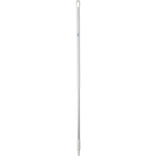 Handle, Broom/Scraper/Squeegee, White, Standard, 51" L Les Fournitures Industrielles Méga