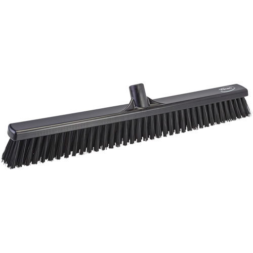 T&ecirc;te de balai-brosse &agrave; soies combin&eacute;es, Crins Cors&eacute;/Fin, 24", Polyester, Noir Les Fournitures Industrielles Méga