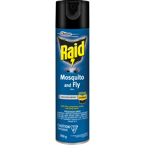 Raid&reg; Mosquito & Fly Killer, 350 g, Solvent Base Les Fournitures Industrielles Méga