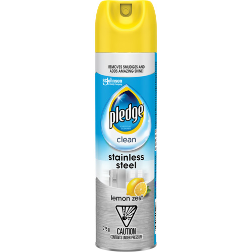 Nettoyant d'acier inoxydable Pledge, 275 g, Canette a&eacute;rosol Les Fournitures Industrielles Méga