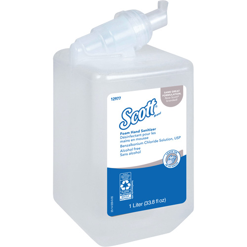 D&eacute;sinfectant en mousse sans alcool pour les mains Essential de Scott, 1000 ml, Cartouche de recharge, 0% alcool Les Fournitures Industrielles Méga