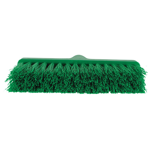 ColorCore Angle Head Broom, Medium Bristles, 10", Polypropylene, Green Les Fournitures Industrielles Méga