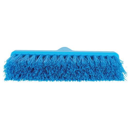 ColorCore Angle Head Broom, Medium Bristles, 10", Polypropylene, Blue Les Fournitures Industrielles Méga