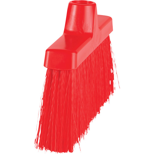 ColorCore Angle Head Broom, Medium Bristles, 10", Polypropylene, Red Les Fournitures Industrielles Méga