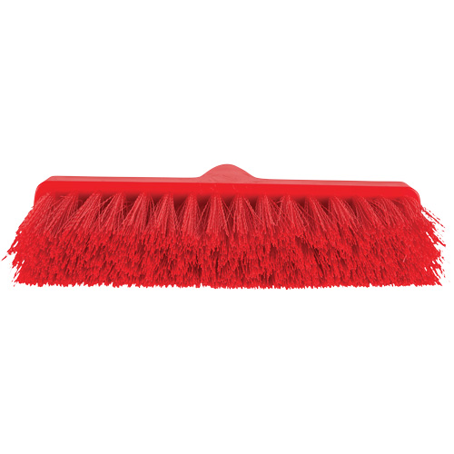 ColorCore Angle Head Broom, Medium Bristles, 10", Polypropylene, Red Les Fournitures Industrielles Méga