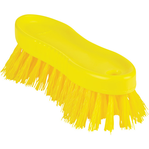 Brosse &agrave; main ColorCore, Soies Ferme, Longueur de 6", Jaune Les Fournitures Industrielles Méga