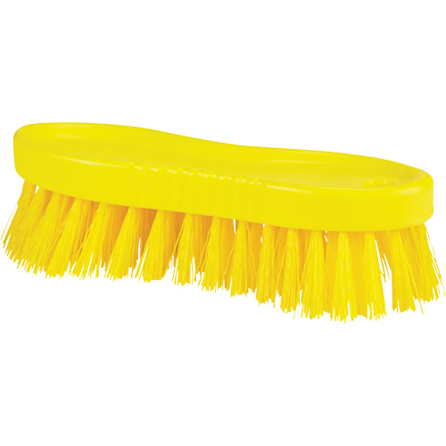 Brosse &agrave; main ColorCore, Soies Ferme, Longueur de 6", Jaune Les Fournitures Industrielles Méga