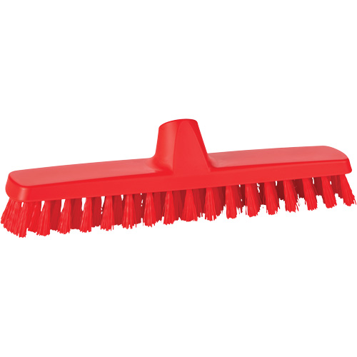 Brosse &agrave; r&eacute;curer ColorCore pour murs, Soies Ferme, Longueur de 12", Rouge Les Fournitures Industrielles Méga