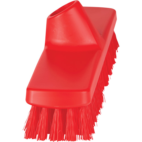 Brosse &agrave; r&eacute;curer ColorCore pour murs, Soies Ferme, Longueur de 12", Rouge Les Fournitures Industrielles Méga