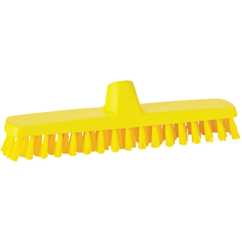 Brosse &agrave; r&eacute;curer ColorCore pour murs, Soies Ferme, Longueur de 12", Jaune Les Fournitures Industrielles Méga