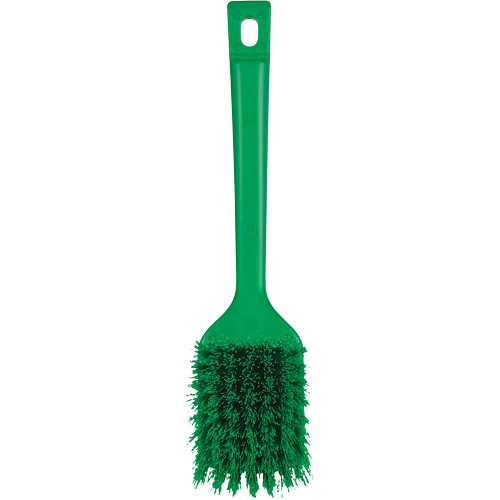 Brosse &agrave; manche court ColorCore, Soies Ferme, Longueur de 12", Vert Les Fournitures Industrielles Méga