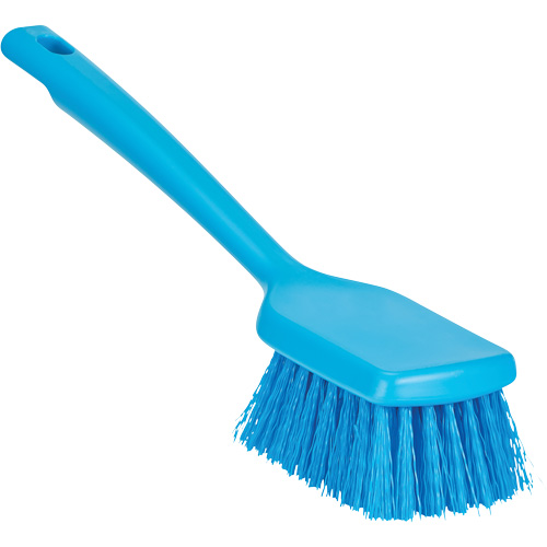 ColorCore Short Handle Brush, Stiff Bristles, 12" Long, Blue Les Fournitures Industrielles Méga