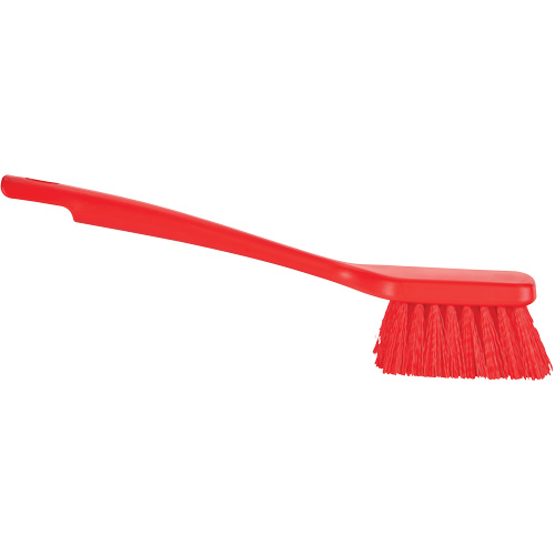 ColorCore Short Handle Brush, Stiff Bristles, 12" Long, Red Les Fournitures Industrielles Méga