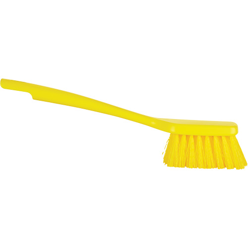 ColorCore Short Handle Brush, Stiff Bristles, 12" Long, Yellow Les Fournitures Industrielles Méga