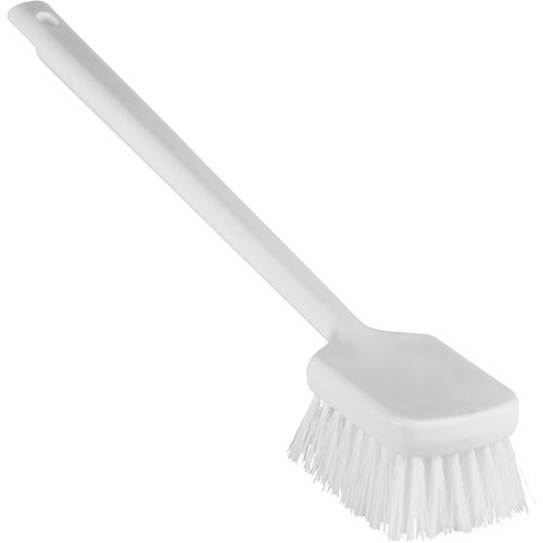 ColorCore Long Handle Brush, Stiff Bristles, 20" Long, White Les Fournitures Industrielles Méga