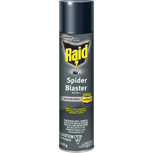 Raid&reg; Spider Blaster Bug Killer Insecticide, 350 g, Aerosol Can, Solvent Base Les Fournitures Industrielles Méga