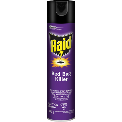 Raid&reg; Bed Bug Killer Insecticide, 350 g, Aerosol Can, Solvent Base Les Fournitures Industrielles Méga