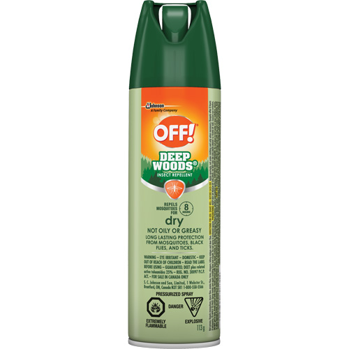 OFF! Deep Woods&reg; Insect Repellent, 25% DEET, Aerosol, 113 g Les Fournitures Industrielles Méga