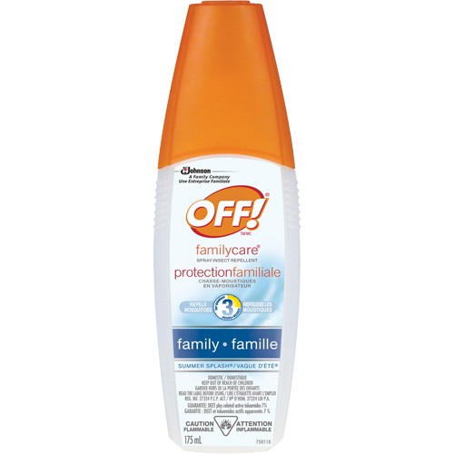 Insectifuge Off! Protection familiale &agrave; parfum de Vague d&eacute;t&eacute;, DEET &agrave; 7 %, Vaporisateur, 175 ml Les Fournitures Industrielles Méga