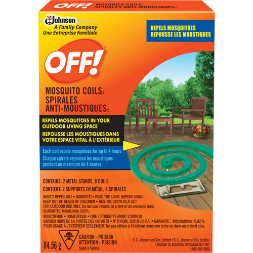 Spirales antimoustiques Off!, Sans DEET, Spirale,  Les Fournitures Industrielles Méga