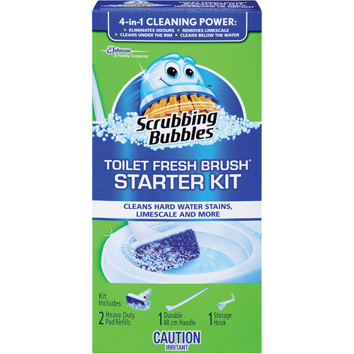 Scrubbing Bubbles&reg; Fresh Brush&reg; Toilet Brush Starter Kit, Refill Les Fournitures Industrielles Méga