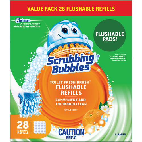 Scrubbing Bubbles&reg; Fresh Brush&reg; Toilet Brush Refills, Refill Les Fournitures Industrielles Méga