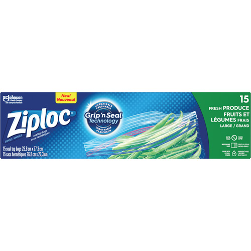 Sacs pour fruits et l&eacute;gumes Ziploc Les Fournitures Industrielles Méga