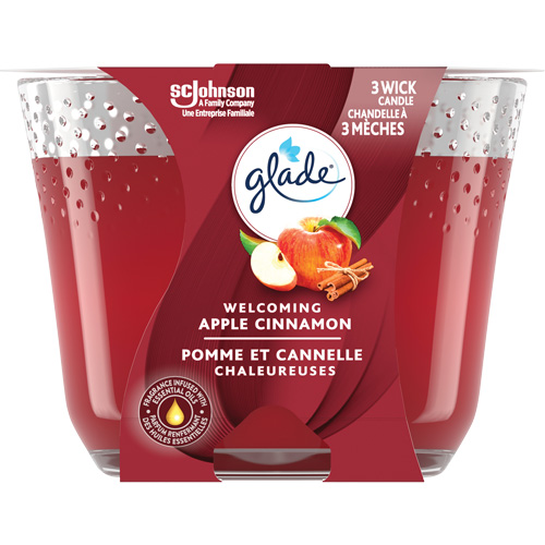 Glade&reg; 3-Wick Candle, Apple Cinnamon Les Fournitures Industrielles Méga