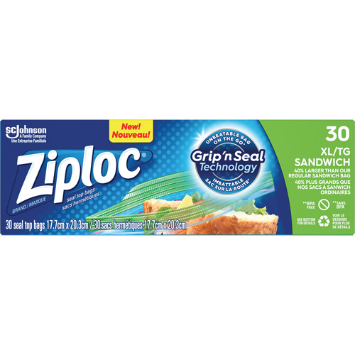 Sacs &agrave; sandwichs Ziploc Les Fournitures Industrielles Méga
