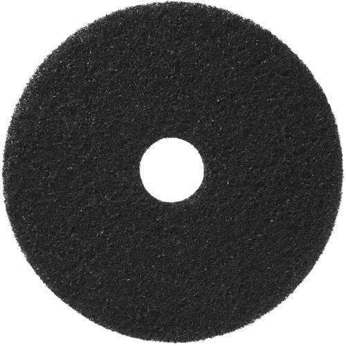 Floor Pads, 12", Stripping, Black Les Fournitures Industrielles Méga