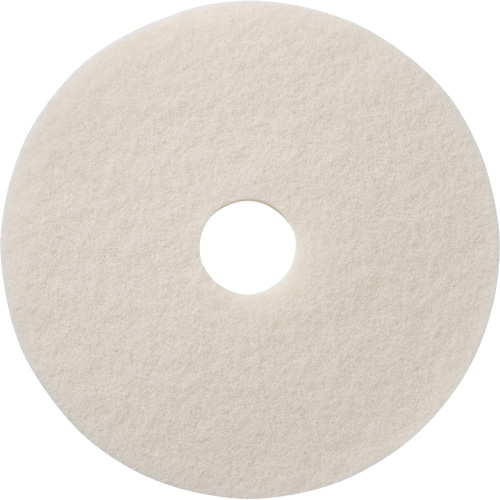 Floor Pads, 12", Polish, White Les Fournitures Industrielles Méga