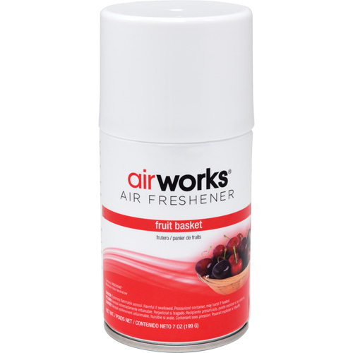 AirWorks&reg; Metered Air Fresheners, Fruit Basket, Aerosol Can Les Fournitures Industrielles Méga