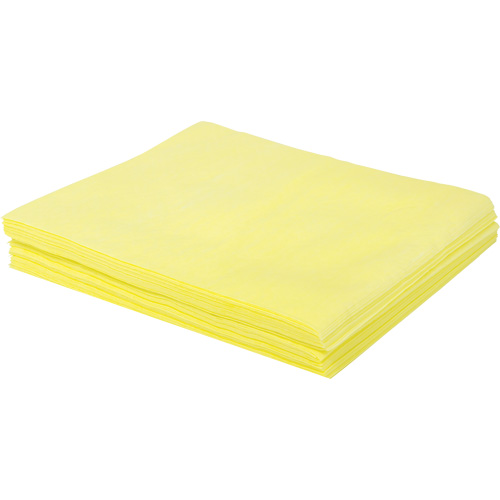 Chiffon &agrave; poussi&egrave;re trait&eacute; &agrave; l'huile pour service moyen TaskBrand, Polyester, Jaune Les Fournitures Industrielles Méga