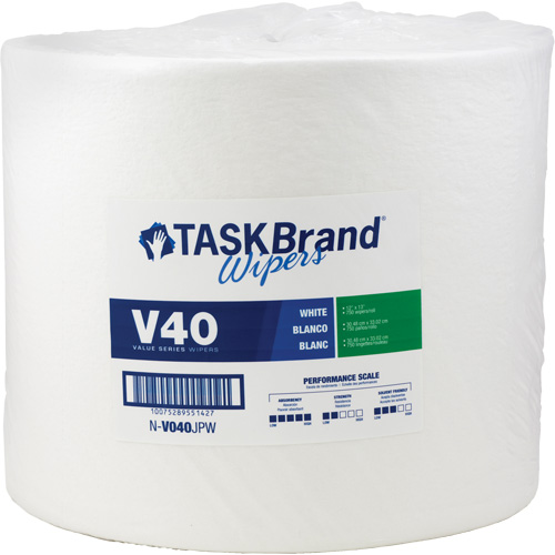 Essuie-tout de s&eacute;rie de qualit&eacute; V40 TaskBrand, Tout usage, 13" lo x 12" la Les Fournitures Industrielles Méga