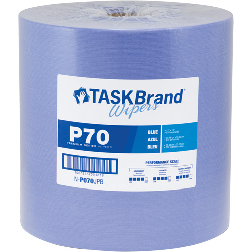 TaskBrand&reg; P70 Premium Series Wipers, Heavy-Duty, 13" L x 12" W Les Fournitures Industrielles Méga