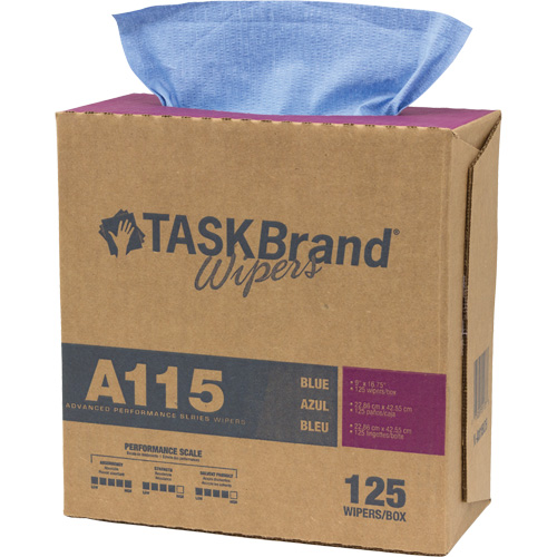 TaskBrand&reg; A115 Advanced Performance Wipers, Heavy-Duty, 16-3/4" L x 12" W Les Fournitures Industrielles Méga