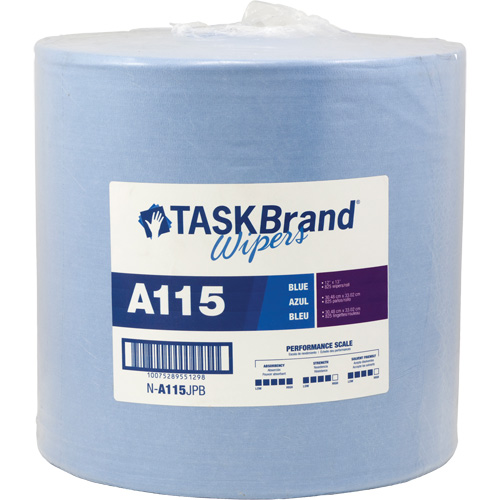 Chiffons &agrave; haut rendement A115 TaskBrand, Robuste, 13" lo x 12" la Les Fournitures Industrielles Méga