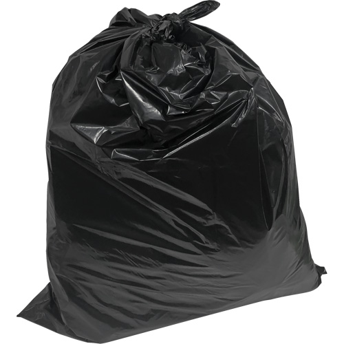 Sacs &agrave; d&eacute;chets de calibre industriel, R&eacute;gulier, 26" la x 36" lo, 0,7 mil, Noir, Capacit&eacute; 45 L (12 gal.) Les Fournitures Industrielles Méga