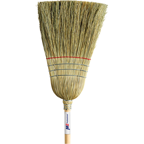 Heavy-Duty Corn Broom, 1-String, Wood Handle Les Fournitures Industrielles Méga