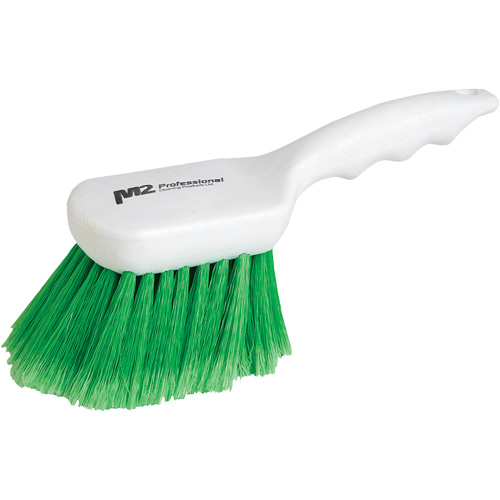 Brosse &agrave; recoins &agrave; manche court, 9" l, Soies Synth&eacute;tique, Vert Les Fournitures Industrielles Méga