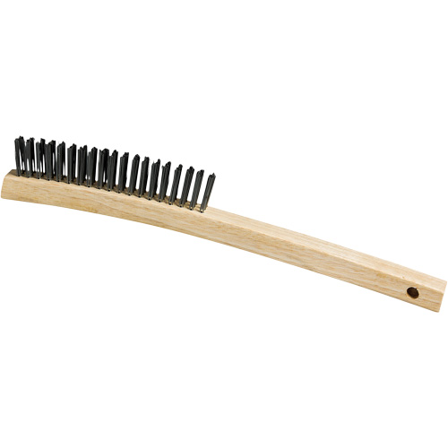 Scratch Brush, Steel, 3 x 19 Wire Rows, 13-3/4" Long Les Fournitures Industrielles Méga