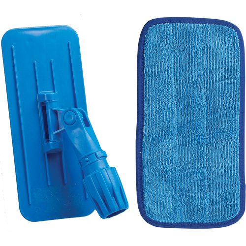 Vadrouille & cadre pour le nettoyage mural, Microfibre, 11" lo x 10" la Les Fournitures Industrielles Méga