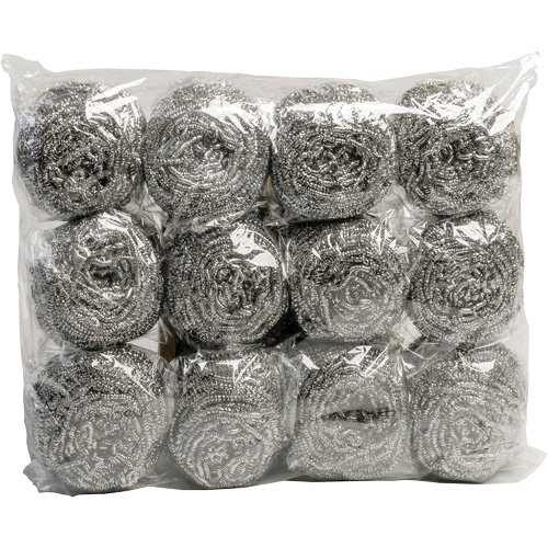 Stainless Steel Scouring Puff, 3" L x 3" W Les Fournitures Industrielles Méga