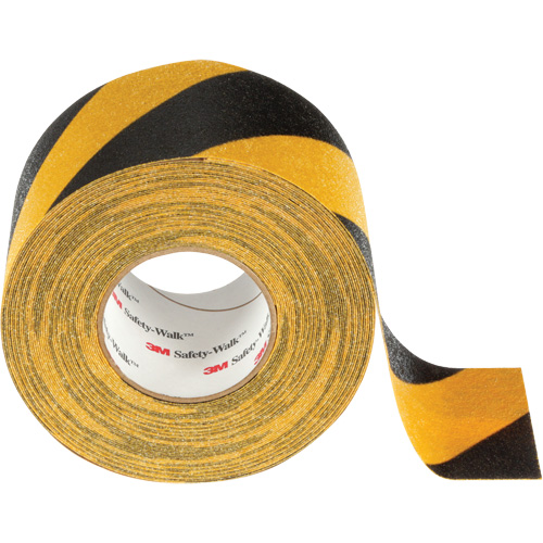 Ruban antid&eacute;rapant tout usage Safety-Walk, 4" x 60', Noir & jaune Les Fournitures Industrielles Méga
