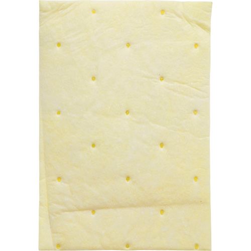 Tampon absorbant haute capacit&eacute; pour produits chimiques, Mati&egrave;res dangereuses, 14,5" x 9,25", 26,3 gal d'absorption Les Fournitures Industrielles Méga